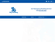 Tablet Screenshot of cityplumbingtx.com